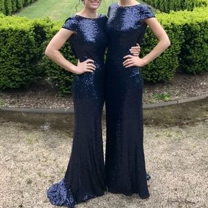 Badgley Mischka Collection sequin gown